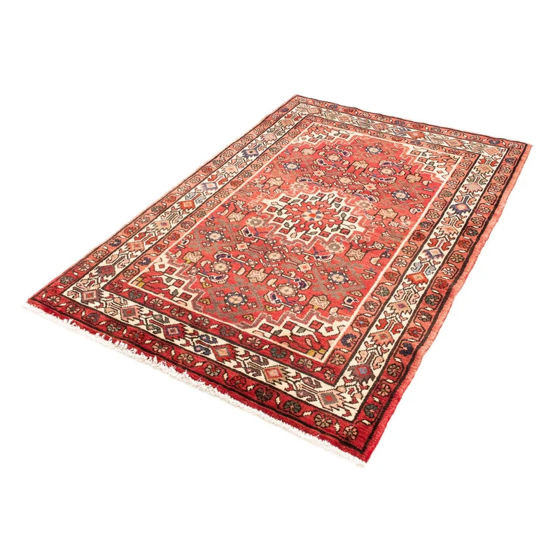 Hosseinabad Teppich 110x155cm - Perserteppich - rot