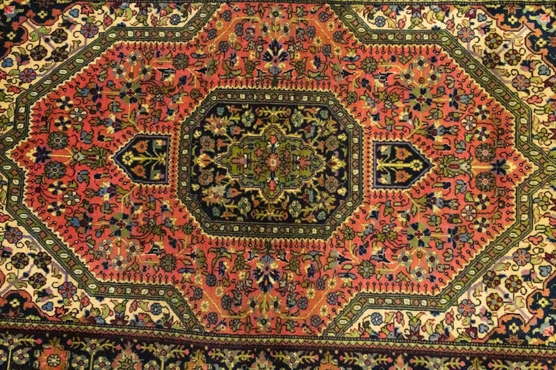 Ghom Teppich 107x163cm - Perserteppich - hellrot