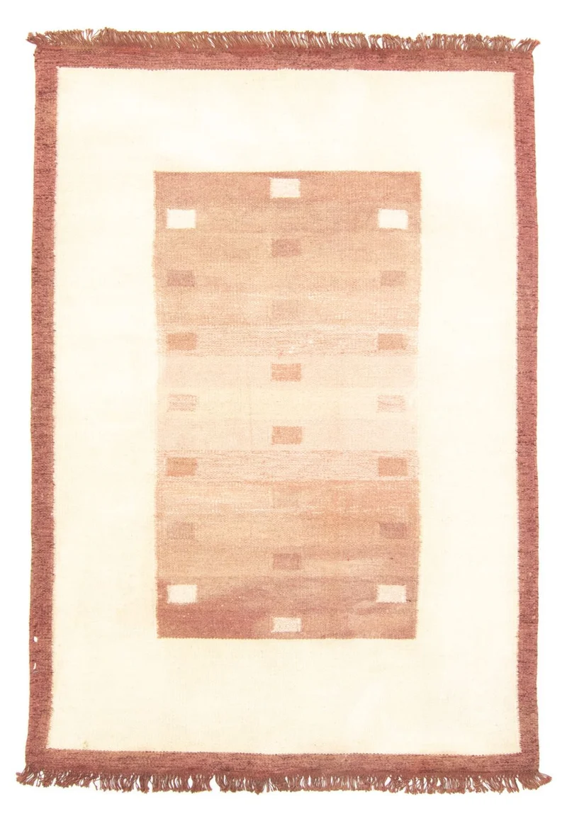 Kelim Modern Teppich 140x200cm - terrakotta