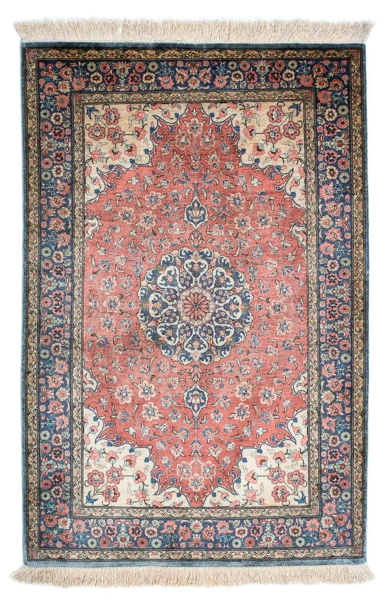 Ghom Teppich 78x121cm - Perserteppich - rost