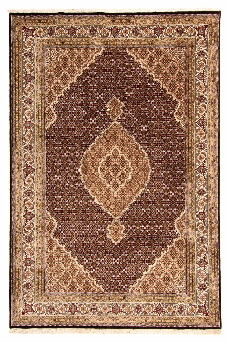 Täbriz Teppich 200x300cm - Orientteppich - dunkelblau