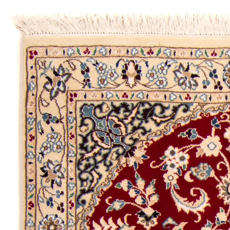 Nain - 9La Teppich 96x148cm - Perserteppich - dunkelrot