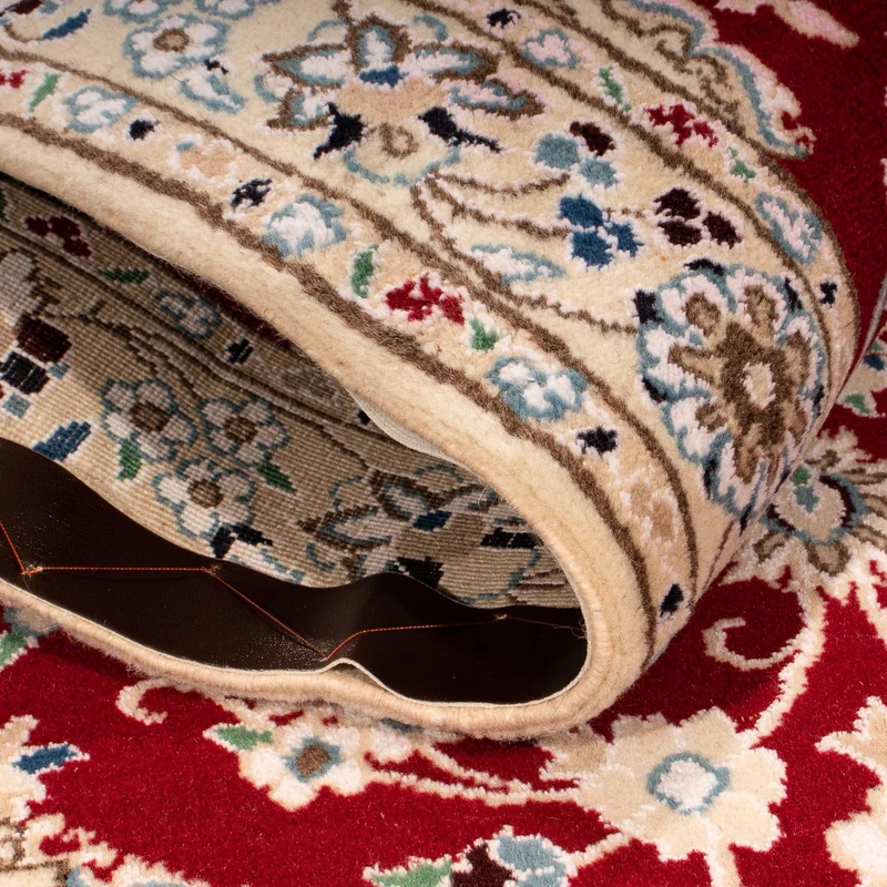 Nain - 9La Teppich 96x148cm - Perserteppich - dunkelrot