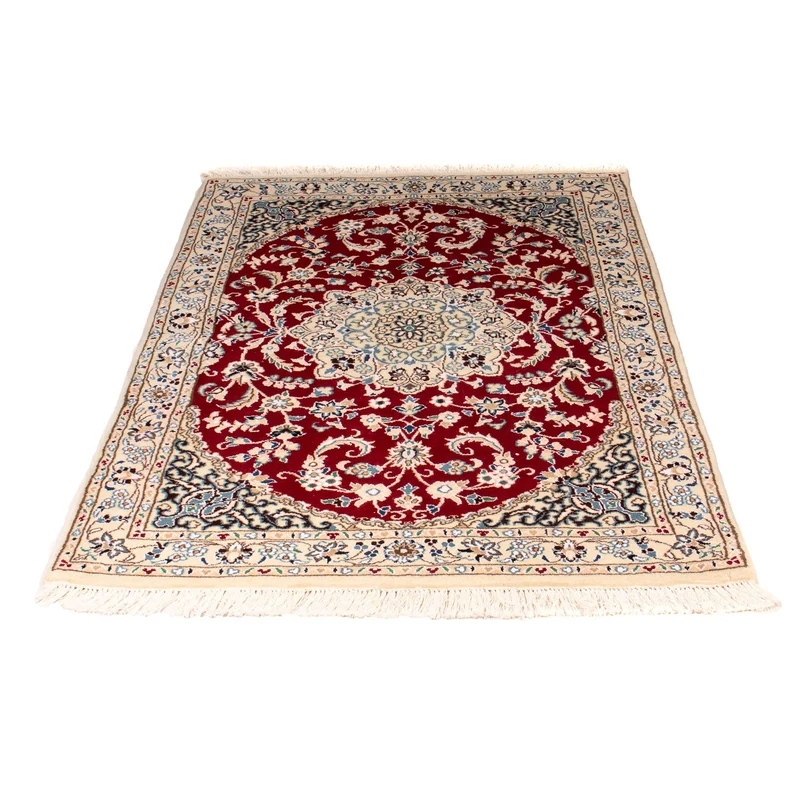 Nain - 9La Teppich 96x148cm - Perserteppich - dunkelrot
