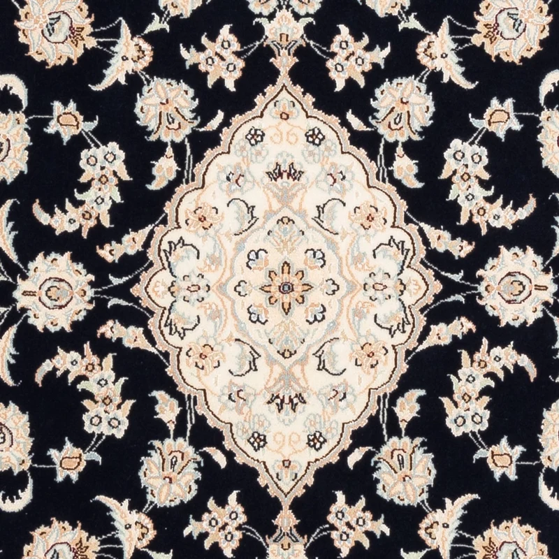 Perserteppich - Nain - Premium - 107 x 152 cm - dunkelblau