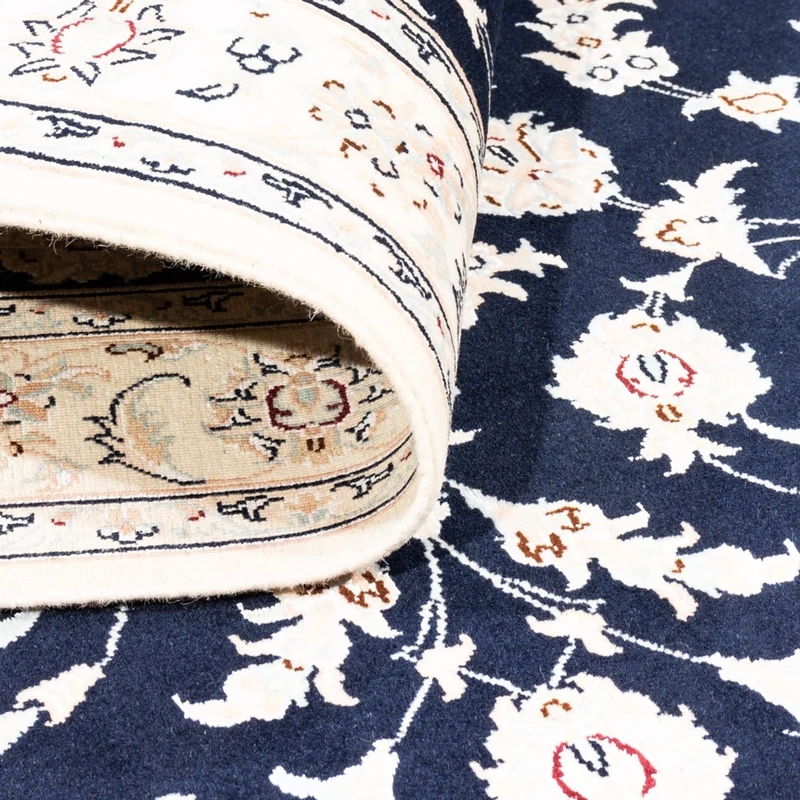 Perserteppich - Nain - Premium - 107 x 152 cm - dunkelblau