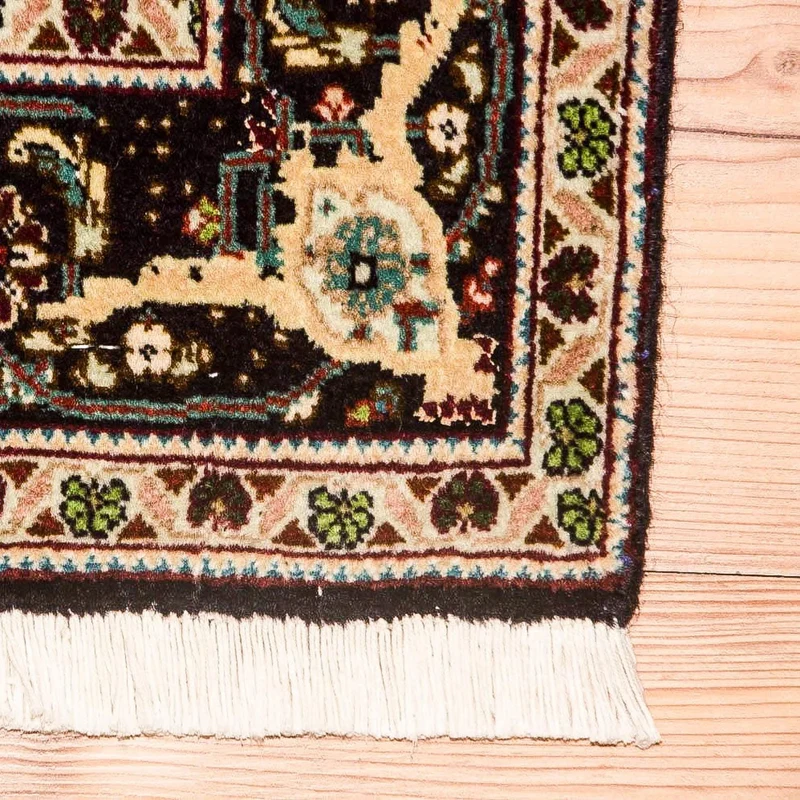 Täbriz - 50 Raj Teppich 102x155cm - Perserteppich - blau