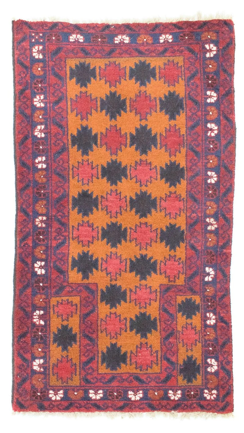 Belutsch Teppich 77x126cm - Orientteppich - orange