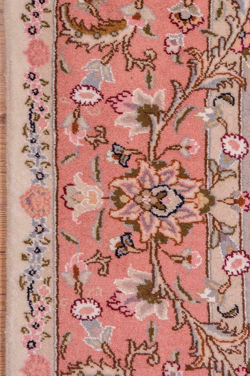 Täbriz - 40 Raj Teppich 200x298cm - Perserteppich - rosa
