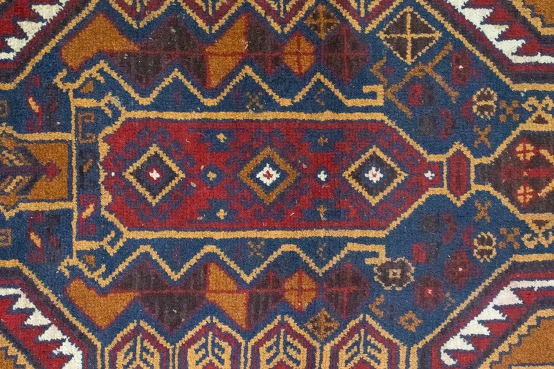 Belutsch Teppich 89x136cm - Orientteppich - blau