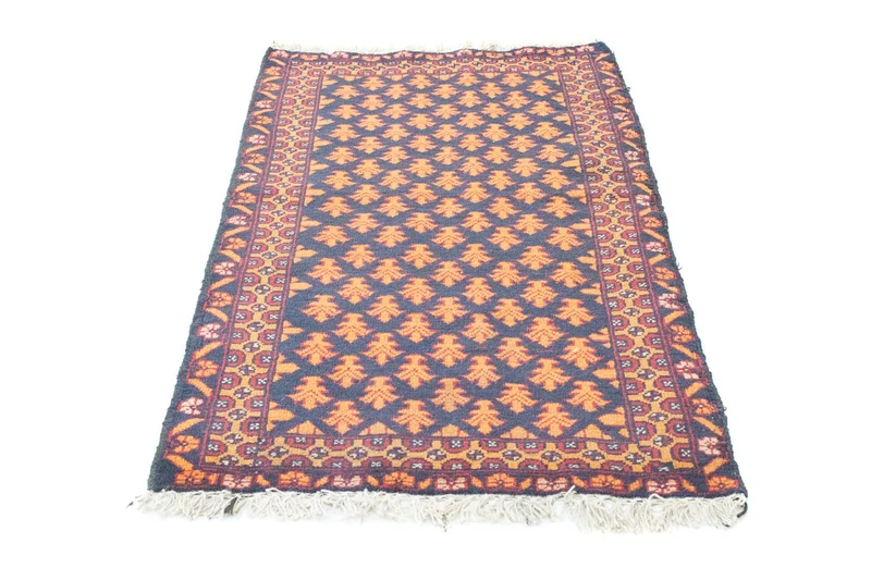 Belutsch Teppich 80x133cm - Orientteppich - blau