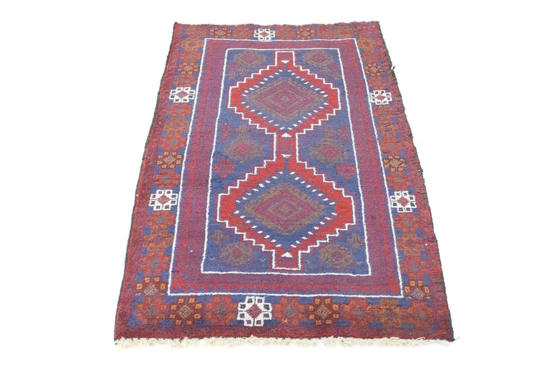Belutsch Teppich 79x138cm - Orientteppich - rot