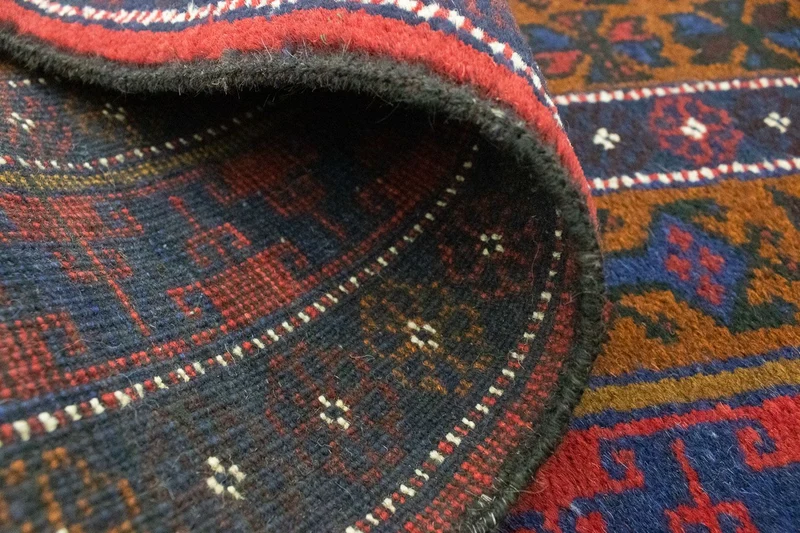 Belutsch Teppich 76x140cm - Orientteppich - blau