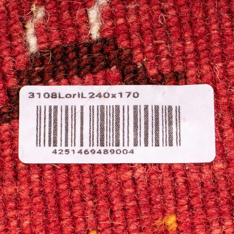 Loribaft Loom Teppich 170x240cm - Wollteppich - dunkelrot