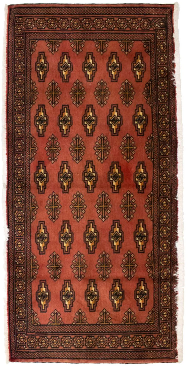 Turkaman Teppich 60x130cm - Orientteppich - rost