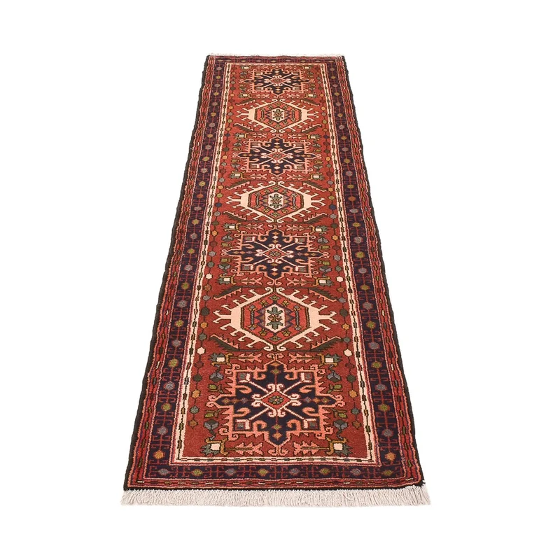Qaraja Teppich 72x290cm - Perserteppich - hellrot