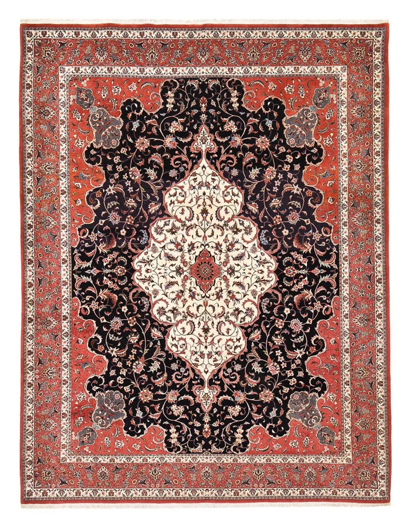 Bidjar Teppich 296x380cm - Perserteppich - dunkelblau
