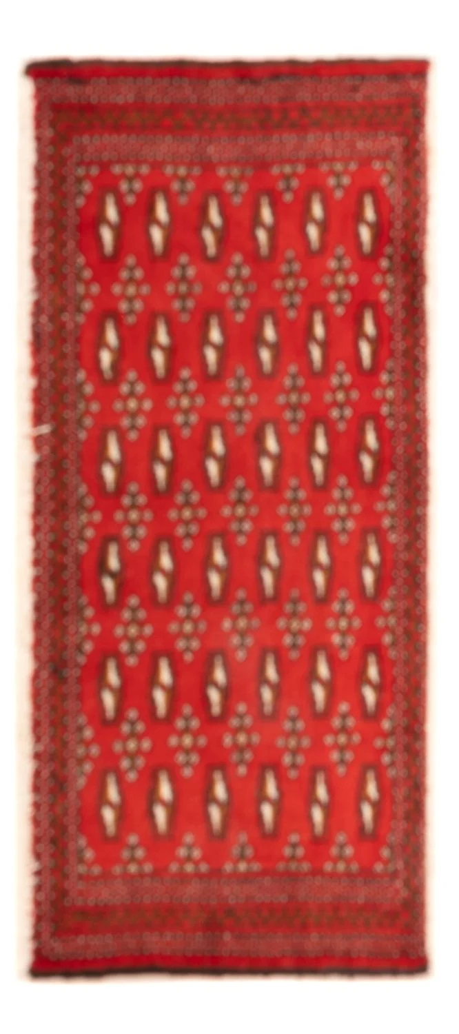 Turkaman Teppich 50x100cm - Orientteppich - rot
