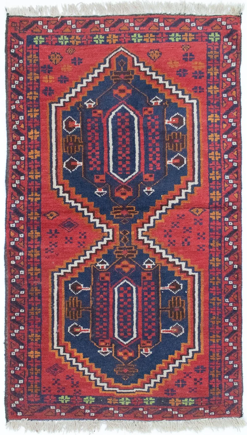 Belutsch Teppich 78x129cm - Orientteppich - rot