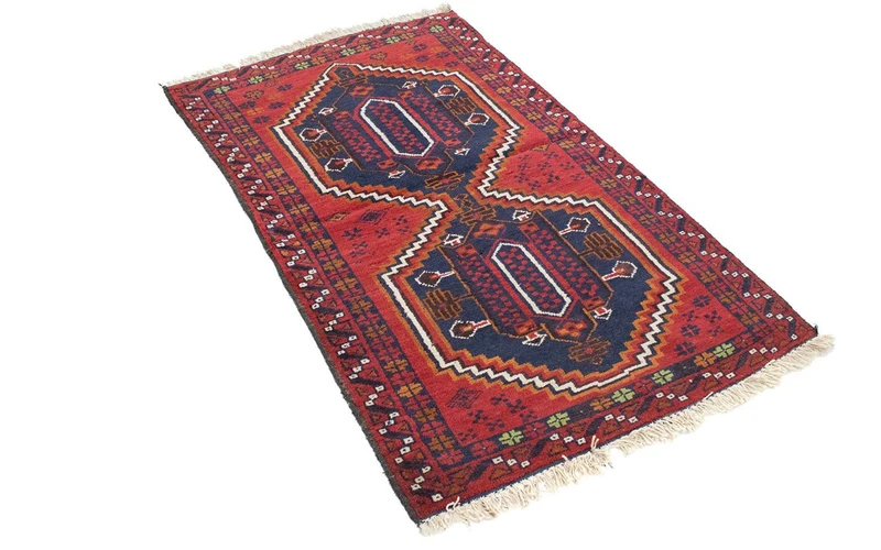 Belutsch Teppich 78x129cm - Orientteppich - rot