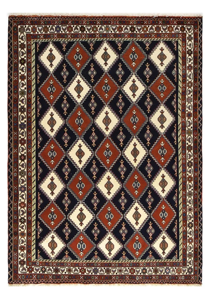 Sharbabak Teppich 150x205cm - Perserteppich - mehrfarbig