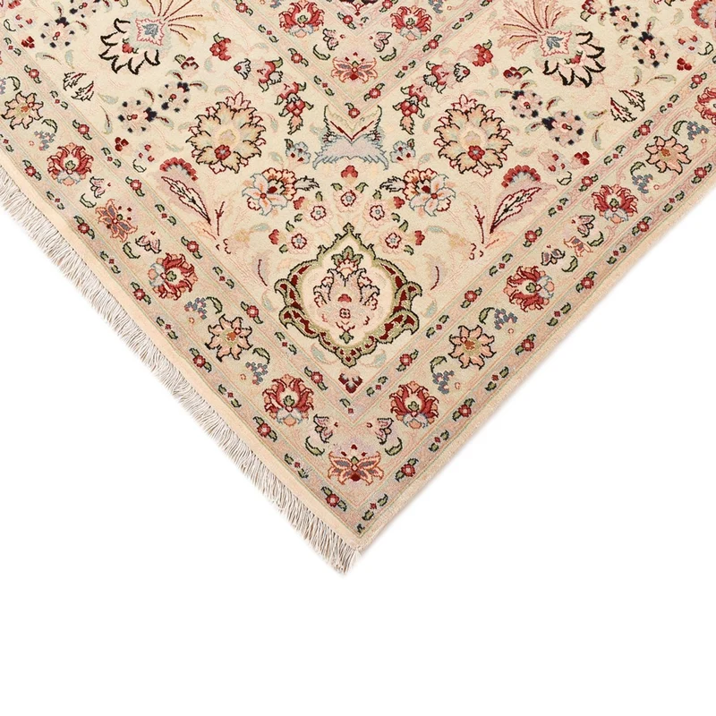 Täbriz - 50 Raj Teppich 298x349cm - Perserteppich - beige