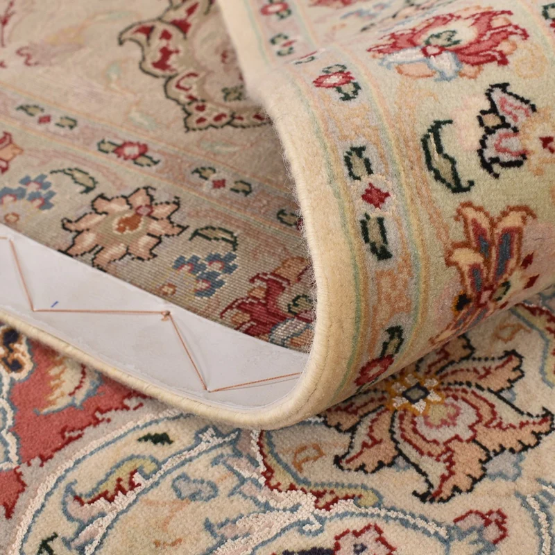 Täbriz - 50 Raj Teppich 298x349cm - Perserteppich - beige