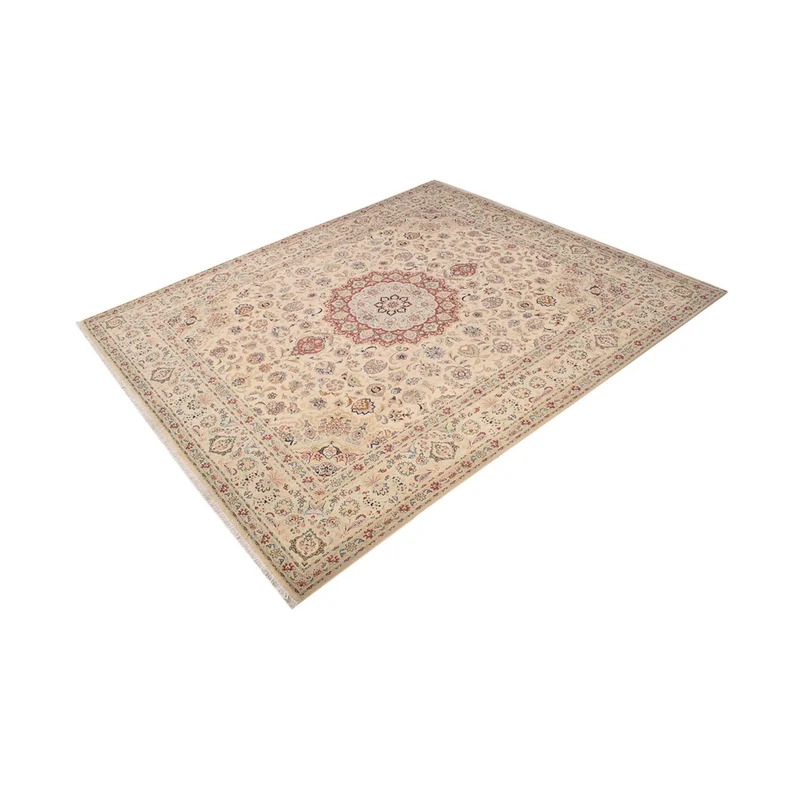 Täbriz - 50 Raj Teppich 298x349cm - Perserteppich - beige