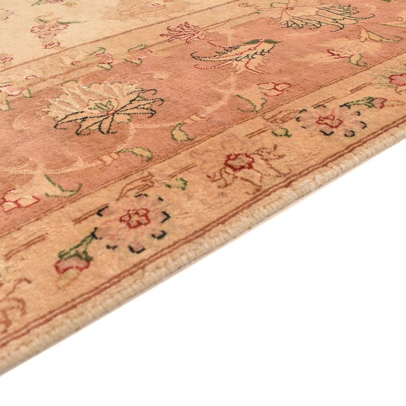 Täbriz - 50 Raj Teppich 202x207cm - Perserteppich - hellbeige