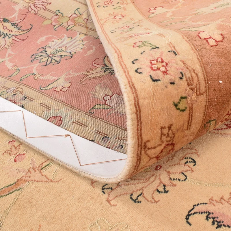 Täbriz - 50 Raj Teppich 202x207cm - Perserteppich - hellbeige