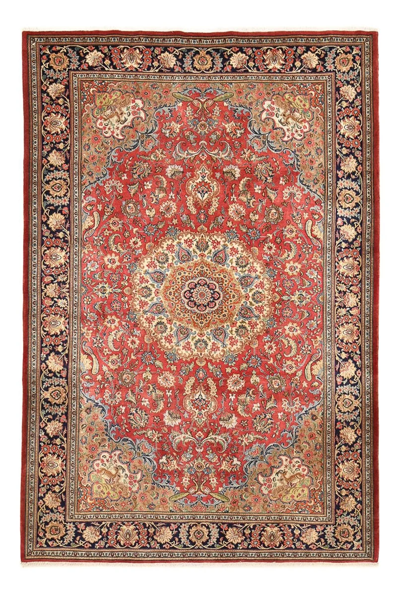 Ghom Teppich 200x308cm - Perserteppich - rot