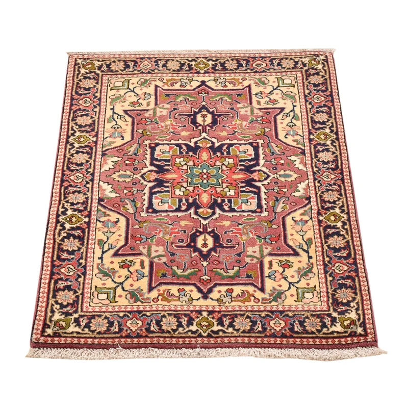 Täbriz - 50 Raj Teppich 60x82cm - Perserteppich - hellrot
