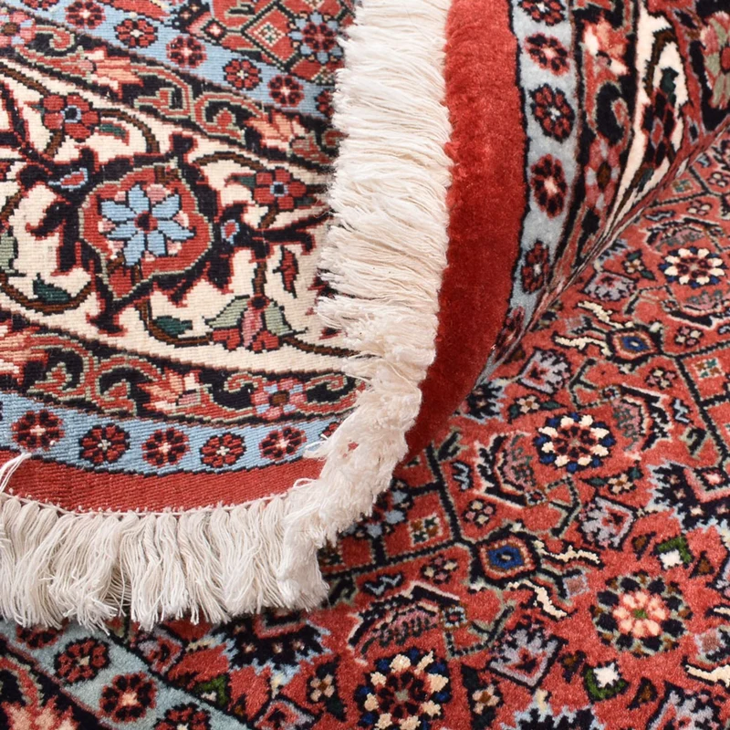 Bidjar - Zanjan Teppich 155x155cm - Perserteppich - hellrot