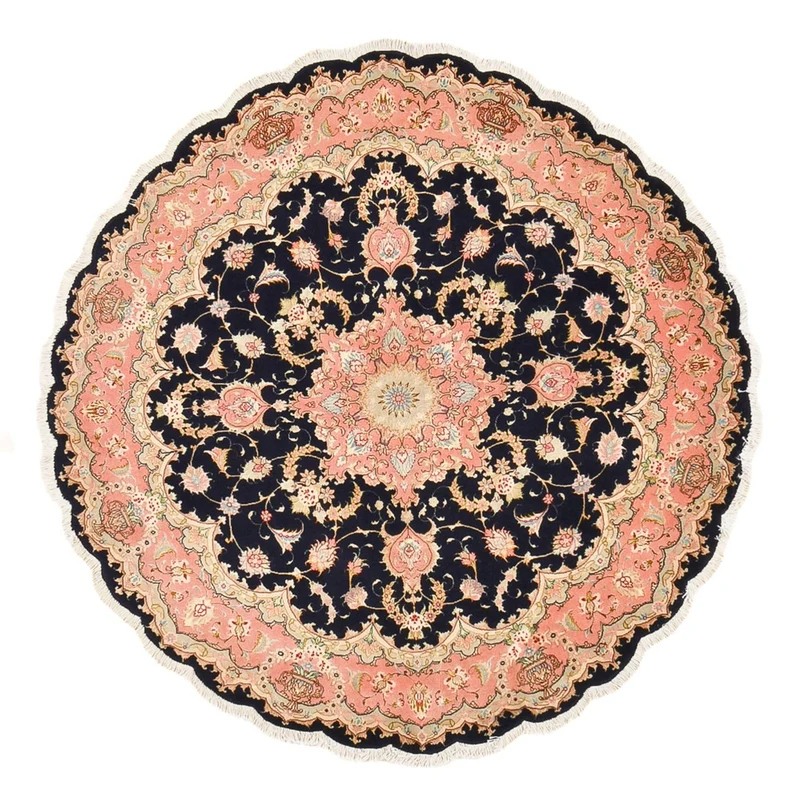 Täbriz - 60 Raj Teppich 150x150cm - Perserteppich - mehrfarbig