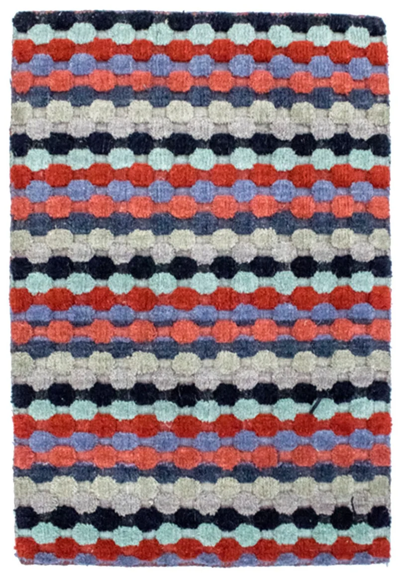 Wollteppich 60x90cm - mehrfarbig