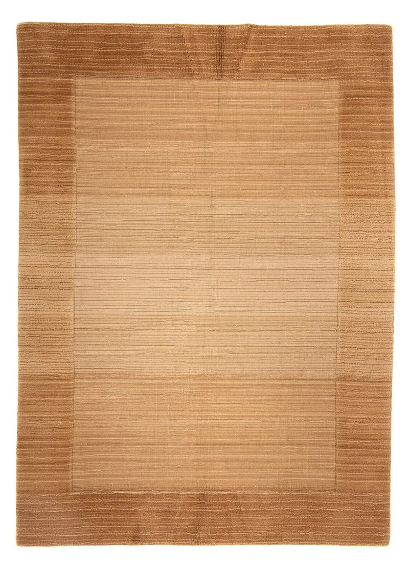 Loribaft Loom Teppich 140x200cm - Wollteppich - hellbraun