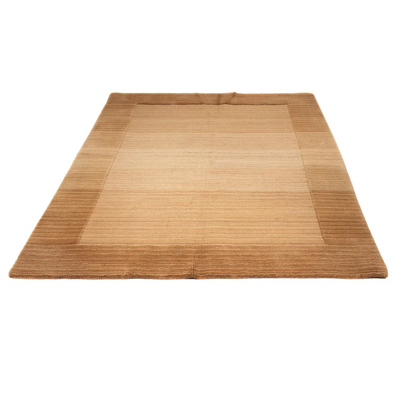 Loribaft Loom Teppich 140x200cm - Wollteppich - hellbraun