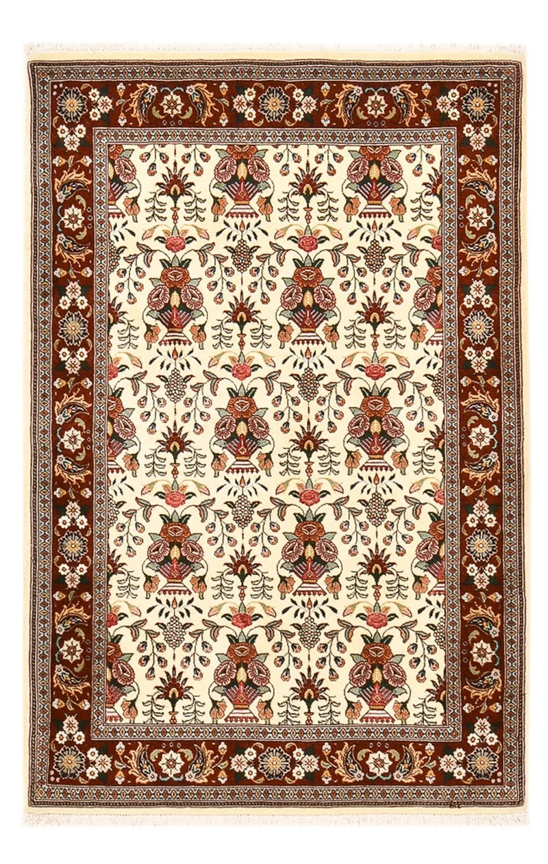 Sarough Teppich 106x165cm - Perserteppich - beige