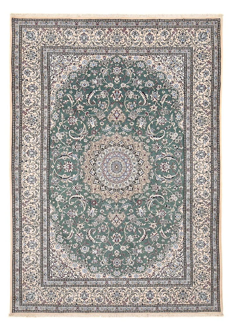 Nain - 9La Teppich 242x353cm - Perserteppich - hellgrün