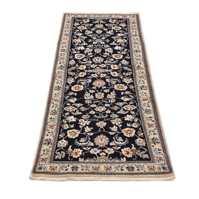 Läufer Perser - Nain - Royal - 68 x 180 cm - dunkelblau