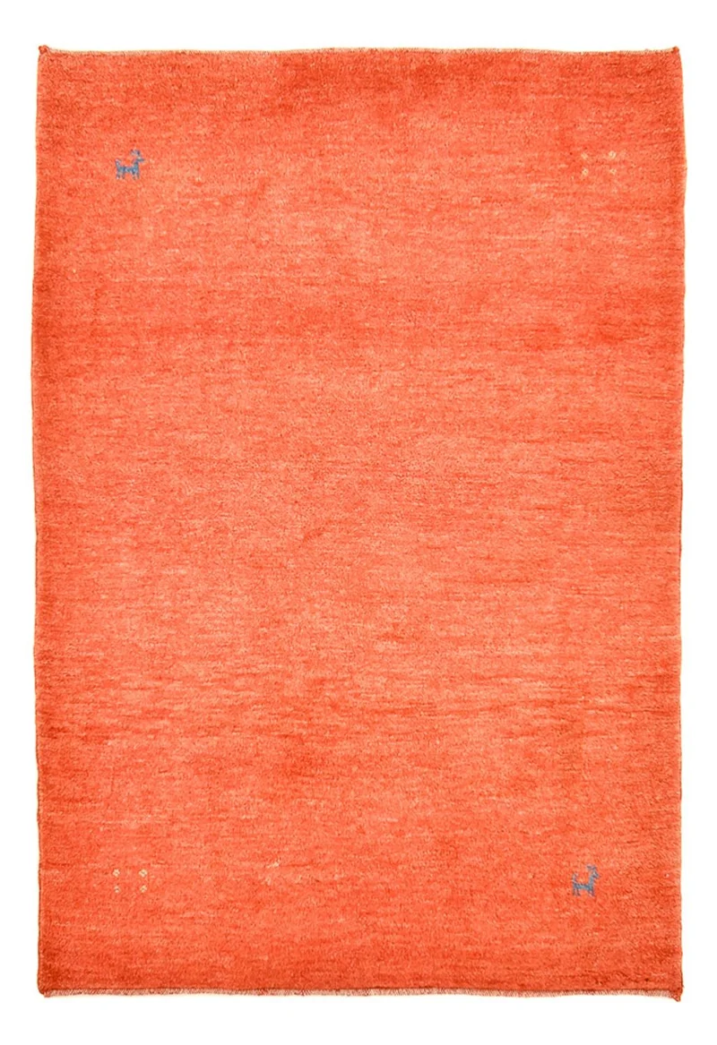 Gabbeh Persisch Teppich 125x174cm - Perserteppich Wollteppich - rot