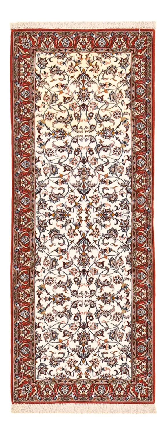 Isfahan Teppich 70x190cm - Perserteppich - dunkelbeige