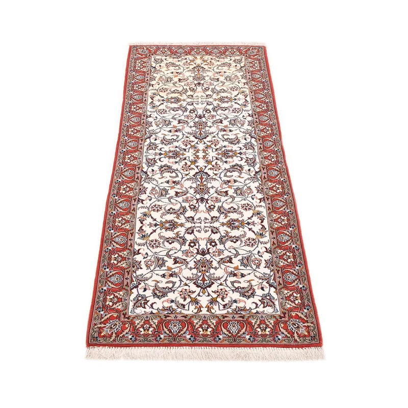 Isfahan Teppich 70x190cm - Perserteppich - dunkelbeige