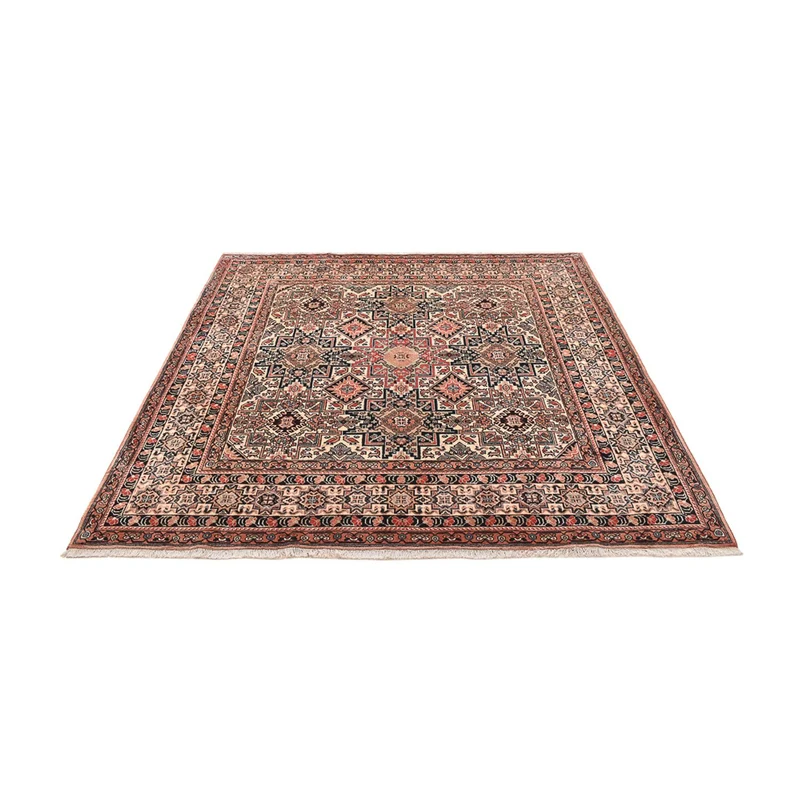 Kaschkuli Teppich 195x195cm - Perserteppich - dunkelbeige