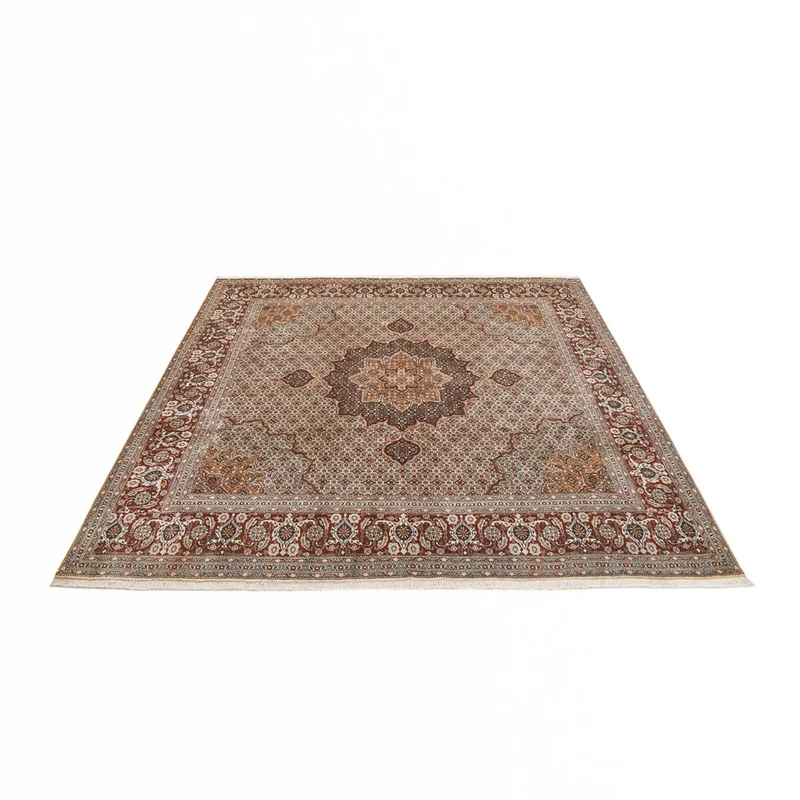 Täbriz - 40 Raj Teppich 247x252cm - Perserteppich - braun