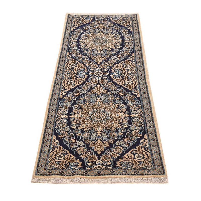 Nain - 9La Teppich 65x188cm - Perserteppich - dunkelblau