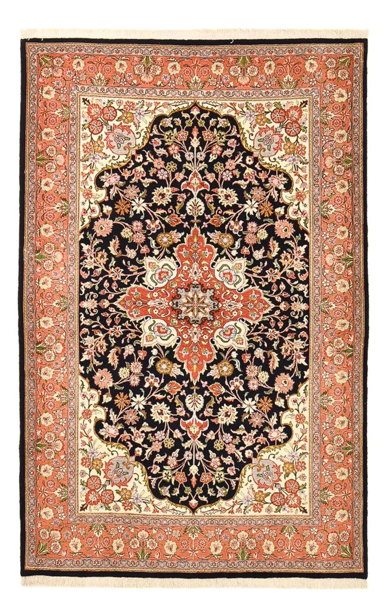 Ilam Teppich 140x227cm - Perserteppich - dunkelblau