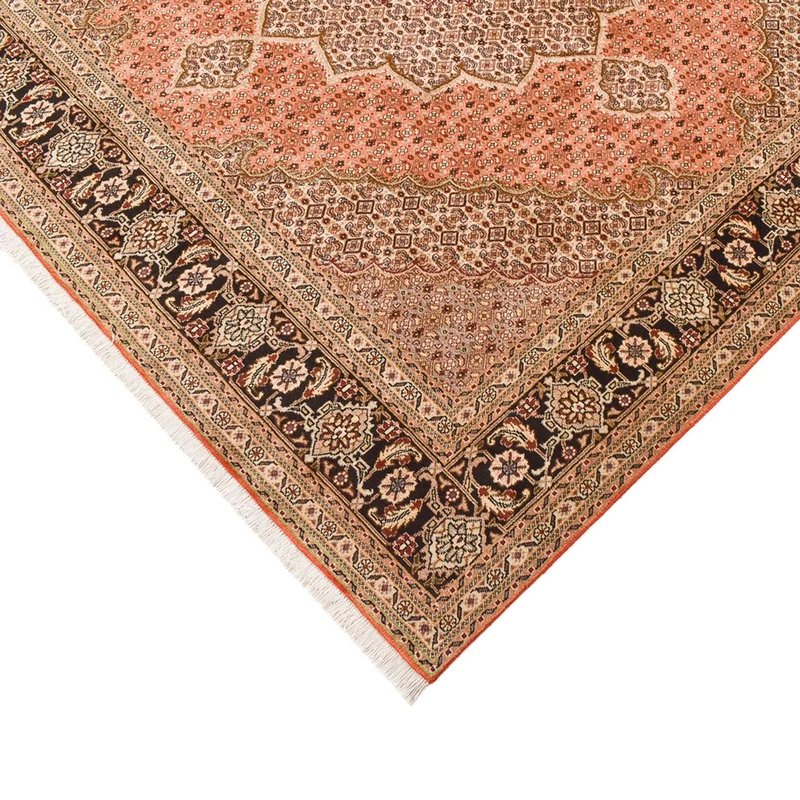 Täbriz - 40 Raj Teppich 245x253cm - Perserteppich - dunkelbeige