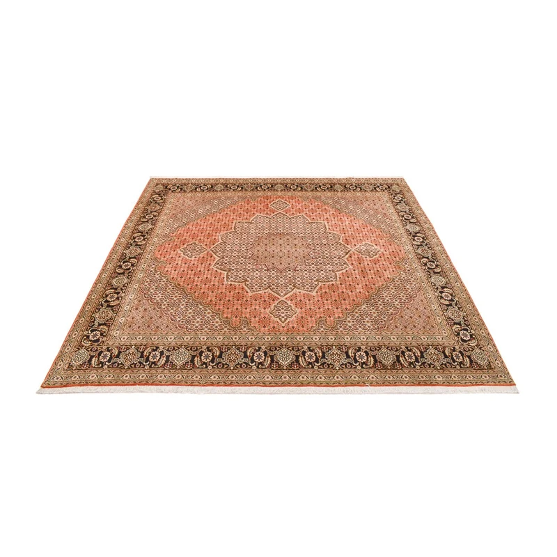 Täbriz - 40 Raj Teppich 245x253cm - Perserteppich - dunkelbeige