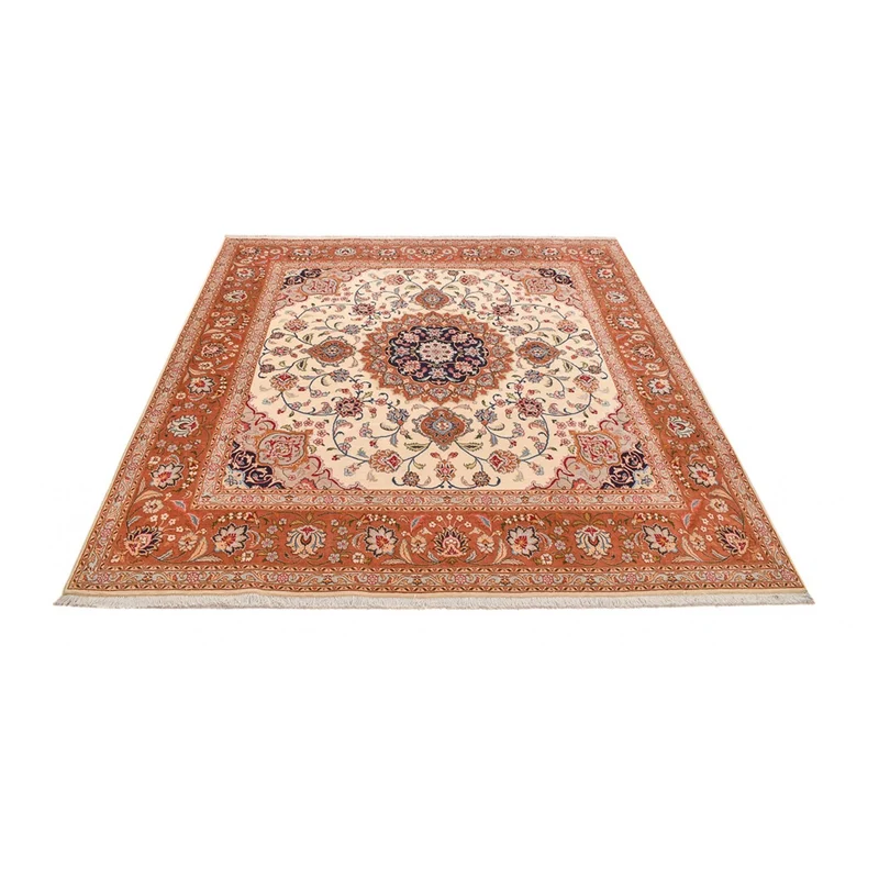 Täbriz - 40 Raj Teppich 250x275cm - Perserteppich - mehrfarbig